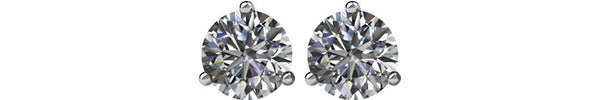 1/2 Ct 14k White Gold Cocktail-Style Diamond Stud Earrings (.50 Cttw, GH Color, I1 Clarity)