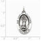 Sterling Silver Our Lady of Guadalupe Medal (37X20MM)