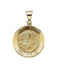 14k Yellow Gold Round St. Michael Medal (18.25 MM)