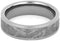 Gibeon Meteorite Inlay 6mm Comfort Fit Titanium Wedding Band, Size 10.5