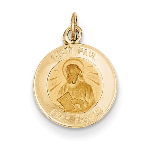 14k Yellow Gold St. Paul Medal Charm (19X12MM)