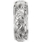 Hand-Engraved Fancy Brocade 9.5mm 14k White Gold Comfort-Fit Band