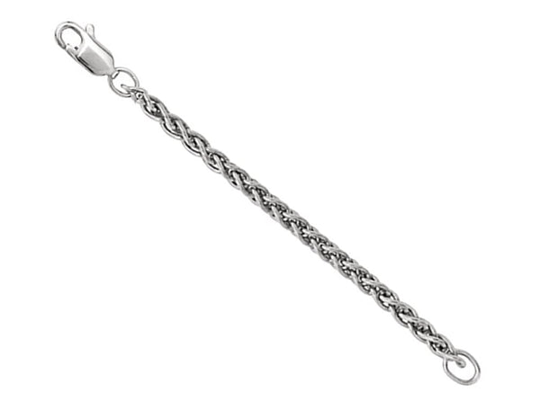 Sterling Silver 2.4mm Wheat Chain Extender or Safety Chain (6.00)