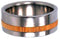 Bamboo Wood Stripe 8mm Comfort Fit Titanium Interchangeable Ring