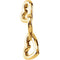 14k Yellow Gold Linked Hearts Pendant