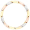 14k Yellow, White and Rose Pastel Gold 5.5mm Hand Woven Wedding Band