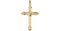 Diamond Fleury Cross 14k Yellow Gold Pendant