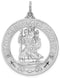 Sterling Silver St. Christopher Medal (37X30MM)