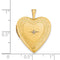 14k Yellow Gold Heart Locket with Diamond Accent (.01 Ct, GI Color, SI Clarity)