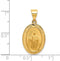 14k Yellow Gold St. Jude Thaddeus Medal Pendant (22X14MM)