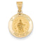 14k Yellow Gold St. Jude Thaddeus Medal Pendant (17X15MM)