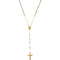 14k Yellow Gold Rosary Beads Necklace with 14k Trigold Beads