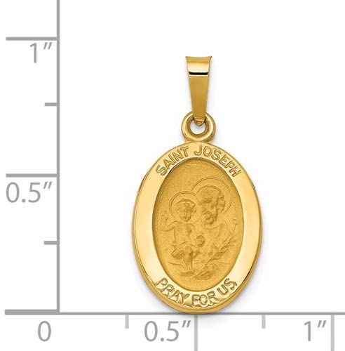 14k Yellow Gold St. Joseph Medal Pendant (18X11MM)