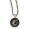 Edward Mirell Timoku and Black Titanium Round Pendant Necklace, 20"