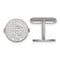 Rhodium-Plated Sterling Silver, University of South Florida Crest, Cuff Links, 15MM