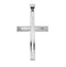 Hollow Cross Sterling Silver Pendant (51.25X35.5 MM)