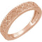 Beaded Design 4.4mm Stacking Band, 14k Rose Gold