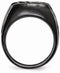 Edward Mirell Black Titanium Casted Design 17mm Signet Ring