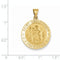 18k Yellow Gold St. Christopher Medal Pendant (31X22MM)