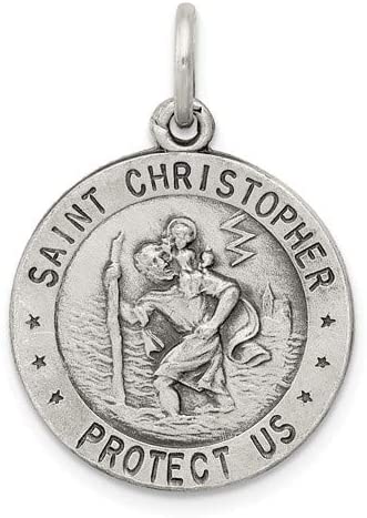 Sterling Silver St. Christopher US Air Force Medal (25x20MM)