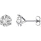 Charles & Colvard Forever One Moissanite Earrings, Rhodium-Plated 14k White Gold 5MM