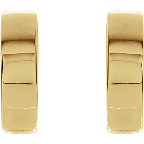 18K Yellow Gold Hoop Earrings (14.5mm)