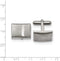 Stainless Steel Brushed Rectangle Cuff Links