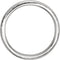 14k White Gold Hammer Finished 5mm Comfort Fit Dome Band, Size11.5