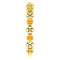 Genuine Citrine Beaded Ring, 14k Yellow Gold