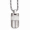 Edward Mirell Titanium and Sterling Silver Hammered Pendant Necklace, 20"