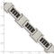 Men's Stainless Steel, Black IP Link Bracelet, 8.25 Inches