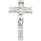 Women's Crucifix Chastity Ring, 14k White Gold 15.25mm, Size 4