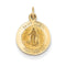 14k Yellow Gold St. Martha Medal Pendant (19X12MM)