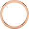 10k Rose Gold 4mm Slim-Profile Flat Band