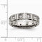 Matte Titanium 12-Stone CZ 5mm Comfort-Fit Band