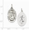 Sterling Silver St. Christopher Soccer Medal Pendant(30X17MM)