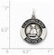 Sterling Silver Antiqued St. Elizabeth Medal (23X17MM)