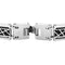 Men's Two-Tone Black Ion Plated Bracelet, Stainless Steel, 8.5"