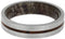 Ironwood Burl, Matte Titanium 5mm Comfort-Fit Deer Antler Sleeve Wedding Band, Size 16