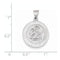 Rhodium-Plated 14k White Gold St. Joseph Medal Pendant (21X19MM)