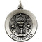 Sterling Silver Round Confirmation Pendant Medal, 18" (18.5 MM)