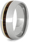 The Men's Jewelry Store (Unisex Jewelry) Ironwood, 10k Yellow Gold 8mm Titanium Comfort-Fit Band, Size 14.5