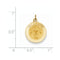 14k Yellow Gold Holy Communion Medal Pendant (17X15MM)