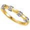 Rhodium-Plated 14k Yellow and White Gold 3.5mm Comfort-Fit Band