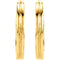 Grooved Hoop Earrings, 14k Yellow Gold