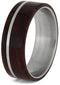 Ruby Redwood 8mm Matte Titanium Comfort-Fit Wedding Ring, Size 13.5