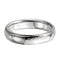 The Men's Jewelry Store Men's Hammer Finished 4mm Comfort Fit Band Dome Sterling Silver Band, Size 10