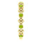 Genuine Peridot Beaded Ring, 14k Yellow Gold, Size 6.75