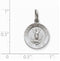 Sterling Silver Our Lady of Guadalupe Medal (22X14MM)