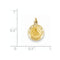 14k Yellow Gold Our Lady of Perpetual Help Medal Charm (17X12MM)